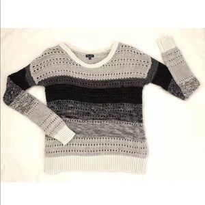 Splendid Ombré Stripe Loose Knit Sweater Size S